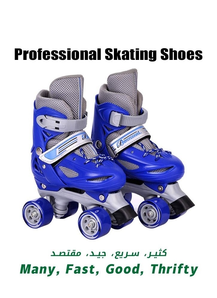 Generic - Skating Shoes, Children's Inline Skates, Beginner Design Roller Skates, Carbon Adjustable Skate Shoes, for Boys And Girls, S, 31-34cm - Image 1