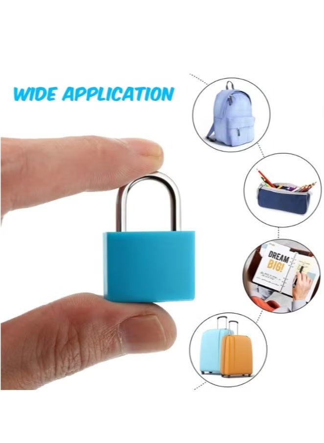 Suitcase Locks with Keys, 6pcs Metal Padlocks Luggage Locks Small Luggage Padlocks Multicolor Locker Lock for Suitcase Backpack Gym Locker Jewelry Box - Image 4