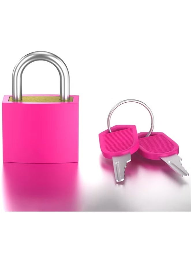 Suitcase Locks with Keys, 6pcs Metal Padlocks Luggage Locks Small Luggage Padlocks Multicolor Locker Lock for Suitcase Backpack Gym Locker Jewelry Box - Image 3