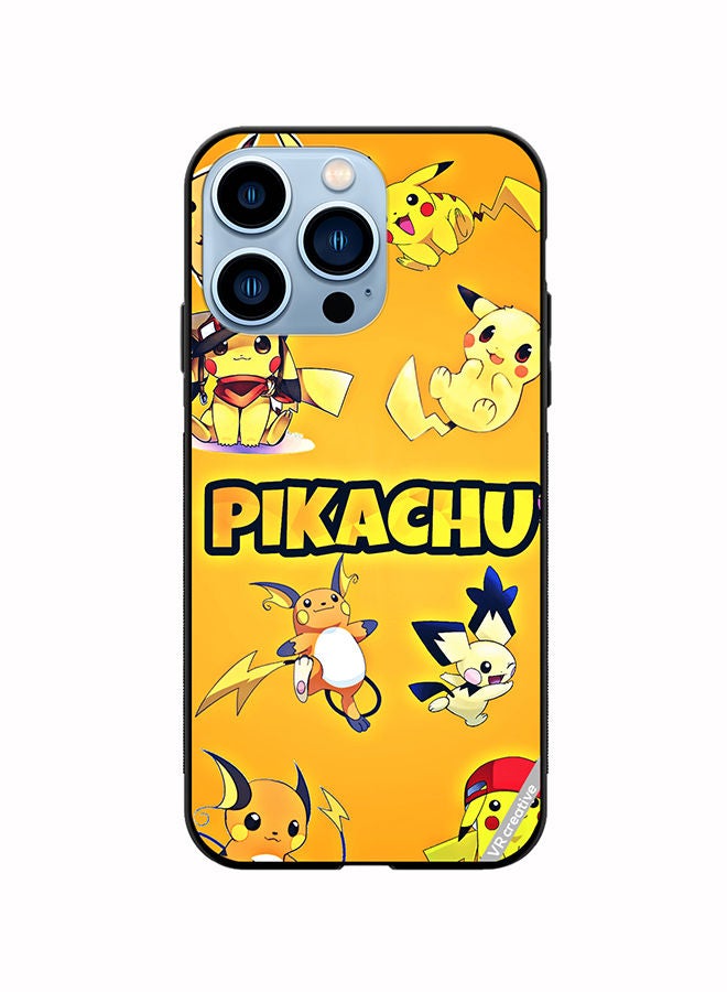VR CREATIVE Protective Case Cover For Apple iPhone 13 Pro Pikachu Surfing Design Multicolour - Image 1