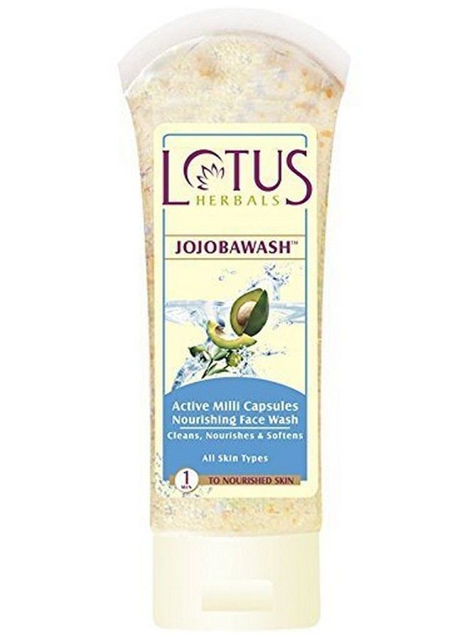 LOTUS HERBALS Jojobawash Active Milli Capsules Nourishing Face Wash 80 G (Pack Of 3)  - Image 1