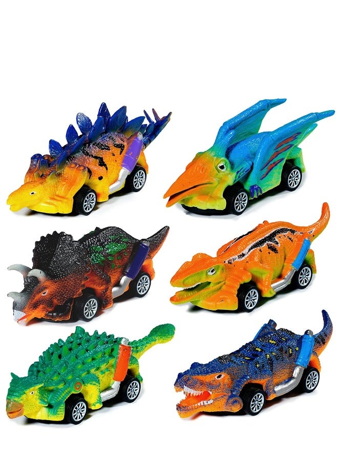 general Dinosaur Toys, 6 Pack Dinosaur Pull Back Cars Toy, Dino Car Toys for Kids Animal Vehicles Dinosaur Games Toddler Car Toys for 3-7 Year Old Boys Girls Dinosaur Games Birthday Party Favors - Image 1