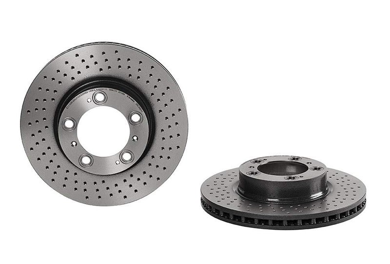 Brembo Brembo 09.C880.11 UV Coated Pillar Vented drilled Front Brake Rotor PORSCHE OE# 99635140501