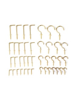 LAWAZIM 47-Piece Hook Screws & L-Shaped Hook Screws Kit  - Image 3