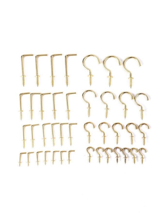 LAWAZIM - 47-Piece Hook Screws & L-Shaped Hook Screws Kit - Image 1