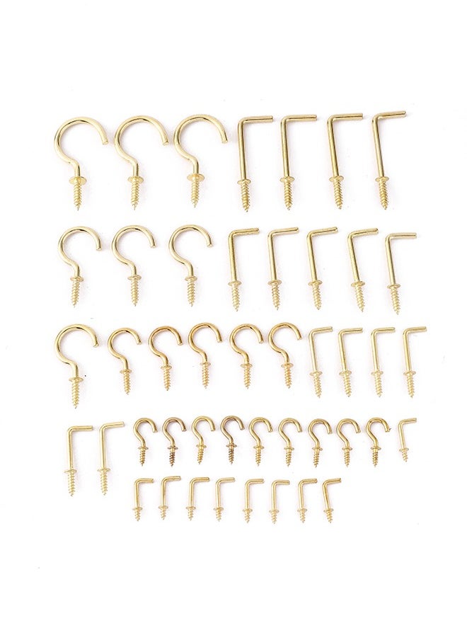 LAWAZIM - 47-Piece Hook Screws & L-Shaped Hook Screws Kit - Image 1