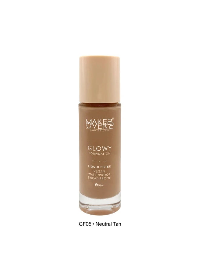 Makeover 22 Make Over22 Glowy Foundation Liquid Filter Neutral Tan-GF05 - Image 1