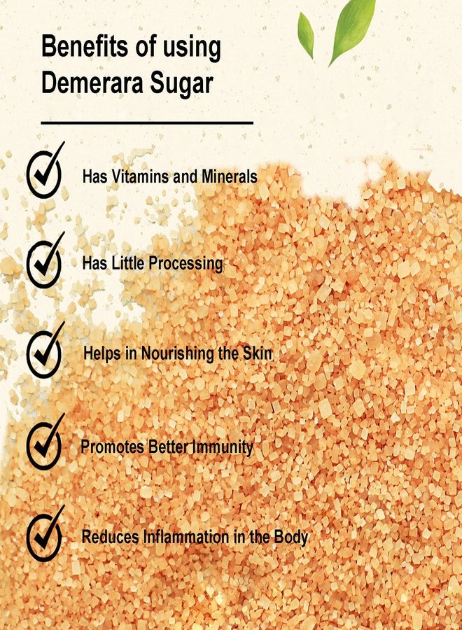 Dhampurgreen Demerara Brown Sugar, 1.6 Kg (800G X 2)| Demerara Golden Brown Sugar | Source Of Minerals | Healthier Substitute For White Sugar | Chemical Free | Sulphurless | No Preservatives - Image 5