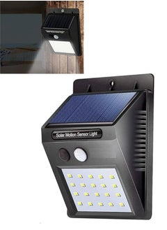 Executive LLC LED Solar Power PIR Motion Sensor Wall Light 20 LED Outdoor Waterproof Energy Saving Street Yard Path Home Garden Security Lamp  - Image 1