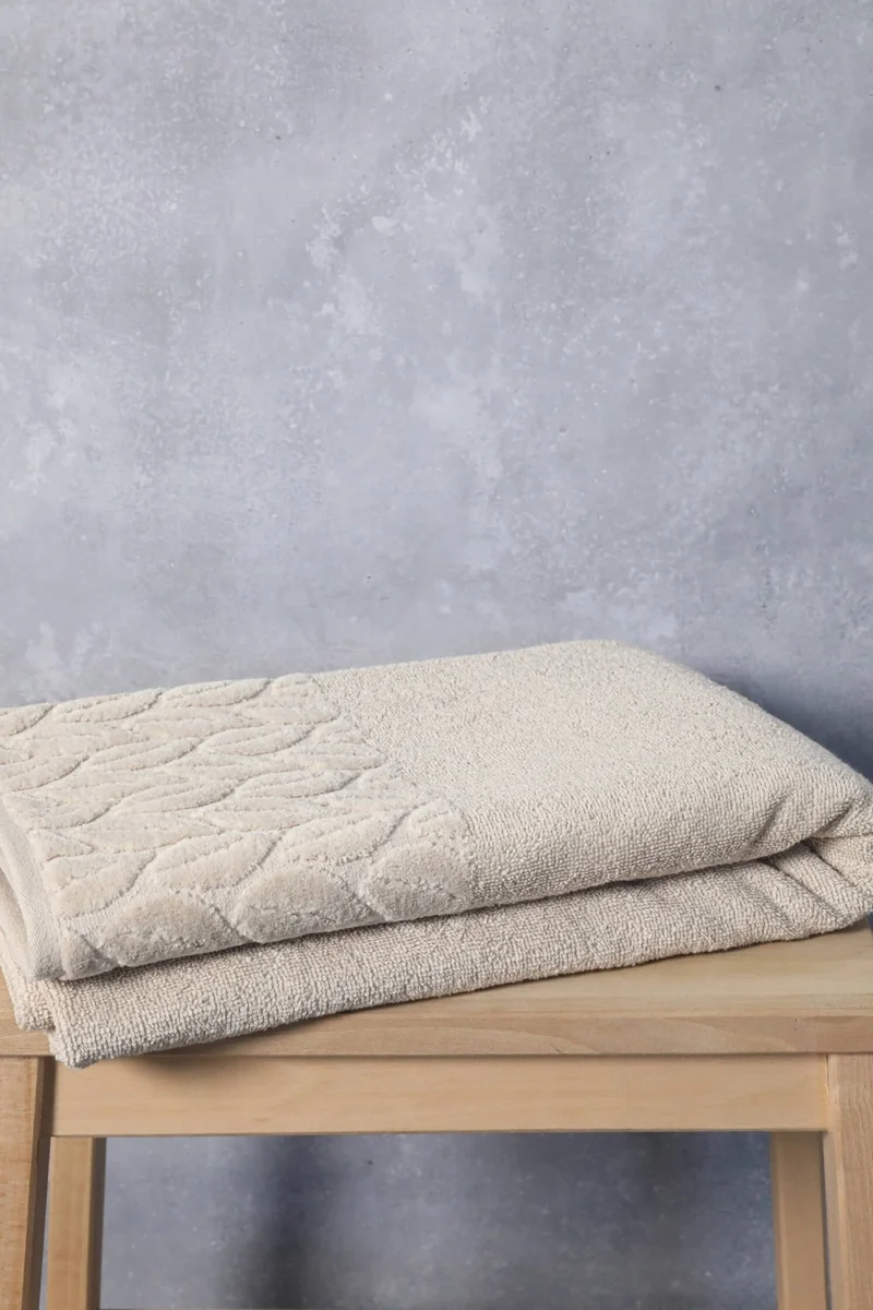 فافورا Hazal Cotton Bath Towel 610 gr - Beige