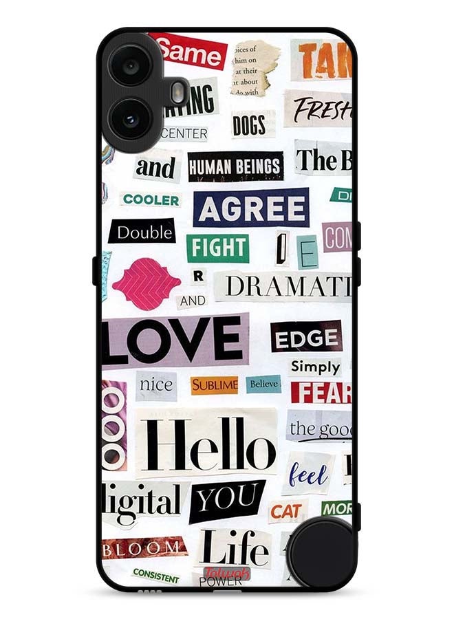 Tolwak Nothing CMF Phone 1 Protective Case Cover Short Quotes Stickers - Image 1