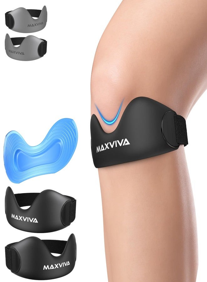 MAXVIVA Patellar Tendon Support Strap 2 Pack, Knee Brace for Women & Men, Patella Band for Gym - Image 1