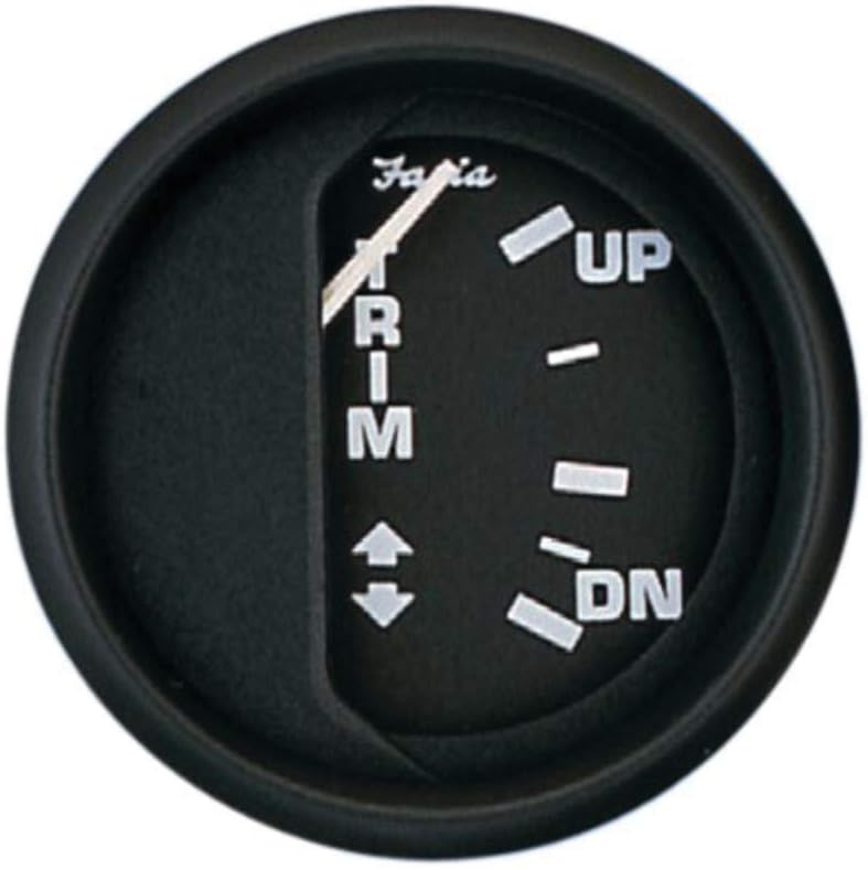 Beede 12827 Euro Trim Gauge (Johnson/Evinrude/Suzuki Outboard) - 2"", Black