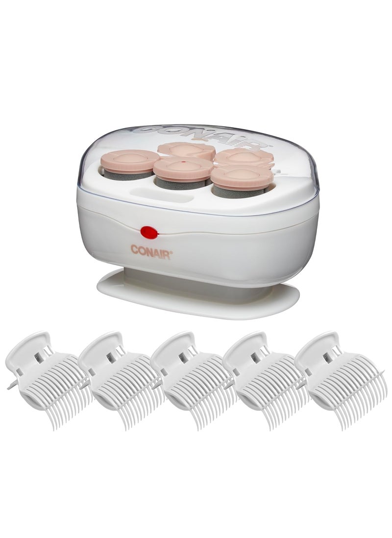 CONAIR Conair Double Ceramic Hot Rollers for Long, Medium, and All Hair - Hair Curler - Hair Roller Clips Included - 1 1/2-inch Rollers 