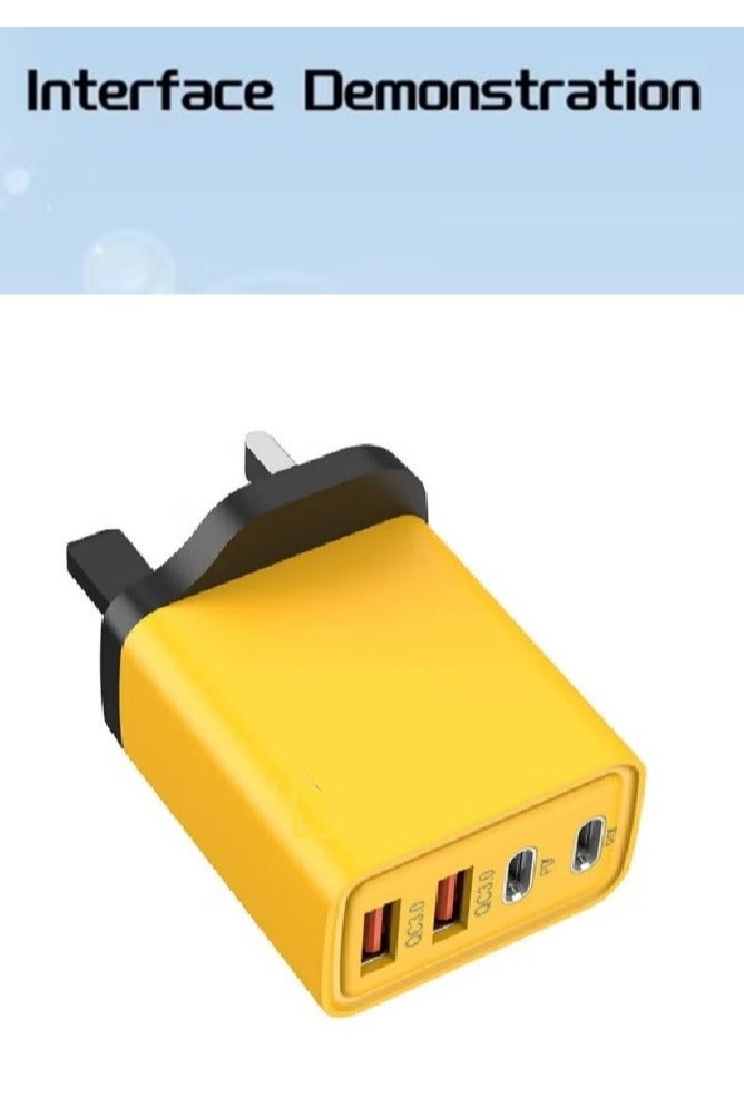 PD 120W a ACC 4 Port Fast Charging Laptop Adapter Type C Dual PD Quick Charger Dual USB Charge QC3.0 Multi Ports Wall Charge Set - Image 3