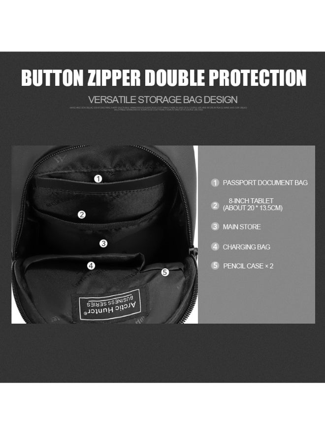 Arctic Hunter Men's and Women's Crossbody Bag with Single Shoulder Strap, Water Resistant, and 8-inch Tablet Pocket for Walking, Travel, and Work - Model 13001 - Image 5