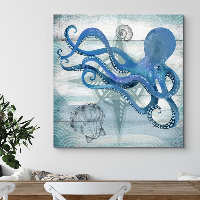 wall26 Octopus Canvas Print Wall Art - Image 3
