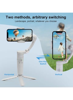 Eworld M01 Multi Function Gimbal Stabilizer Selfie Stick, Handheld Gimbal with Face Tracking and Bluetooth Control for Vlogging, Video Recording and Travel, Universal Compatibility for Smartphones  - Image 4