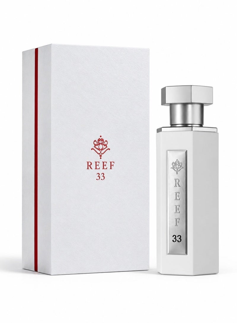 REEF 33 white 100ML perfume unisex  | Oud berries and saffron - Image 3