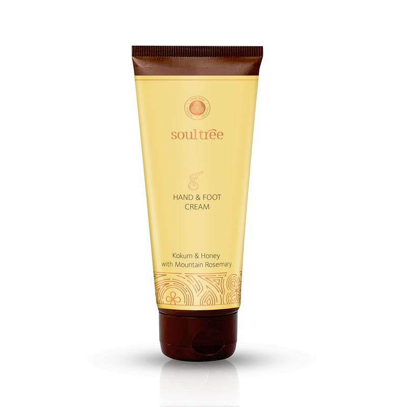 SoulTree Hand Foot Cream With Kokum Honey Mountain Rosemary Provides Intense Moisture to Hands Feet 100gm - Image 1