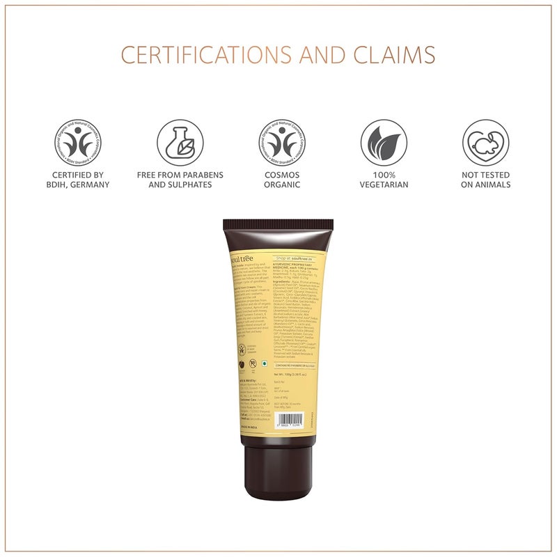 SoulTree Hand Foot Cream With Kokum Honey Mountain Rosemary Provides Intense Moisture to Hands Feet 100gm - Image 5