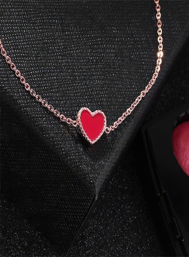 Thrillz Valentine Gift For Girlfriend Anklet For Women Gold Plated Heart Chain Anklets For Women Girls With Heartbox Love Gifts - Image 4