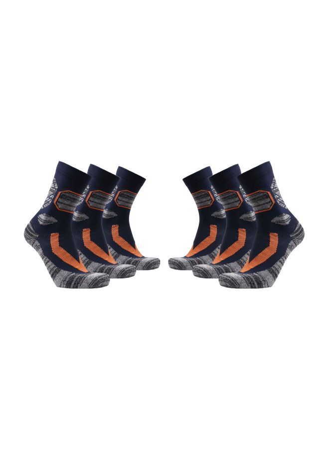 NIBEMINENT Pair Of 3 Thermal Cotton Trekking Socks One Size  - Image 1
