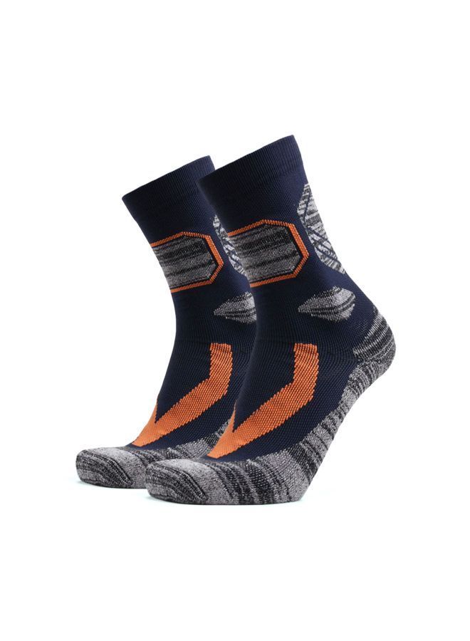 NIBEMINENT Pair Of 3 Thermal Cotton Trekking Socks One Size  - Image 2