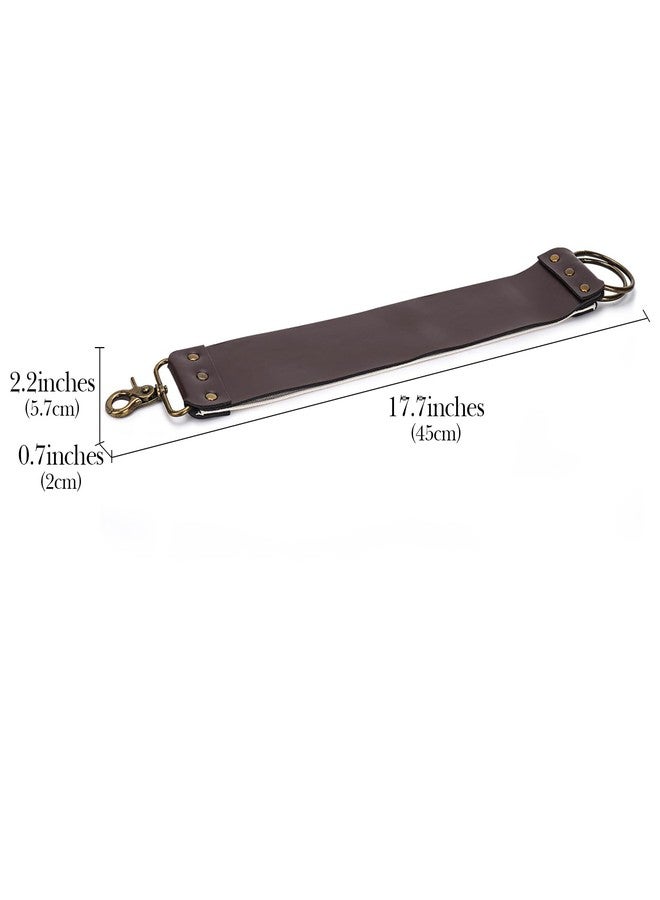Linkidea Straight Razor Leather Strop for Sharpening, Leather Strop Razor Strops, Hair Removal Folding Razor, Straight Razor Sharpening Belt (Brown) - Image 3