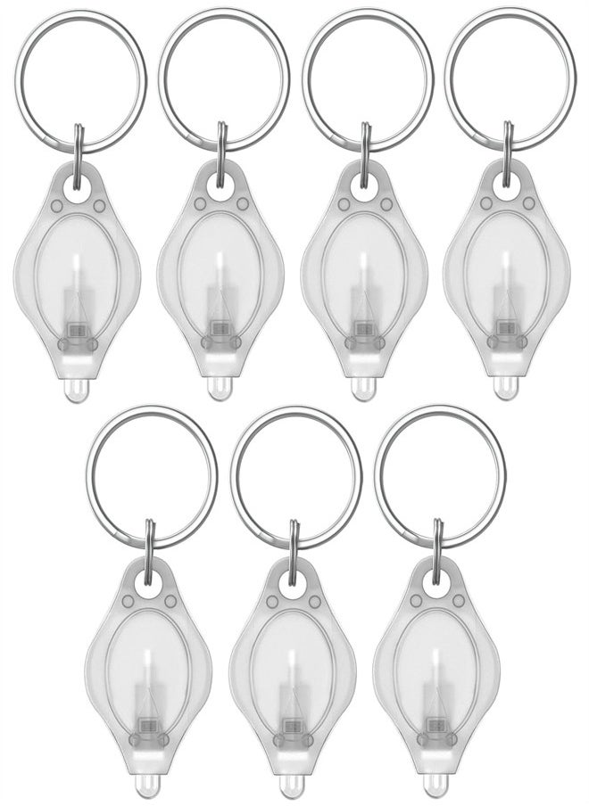 Excefore EXCEFORE, 7 Pack LED Flashlight Keychain, Mini Keychain Light 14 Lumen Portable Ultra Bright, Battery Powered Key Ring Torch for Outdoor Camping Hiking and Emergency Lighting  - Image 1