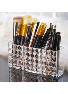 ORiTi 1Pc  Shining Makeup Brushes Holder Organizer Clear Eyebrow Pen Container Durable Makeup Brush StorageBox 3 slot  - Image 3