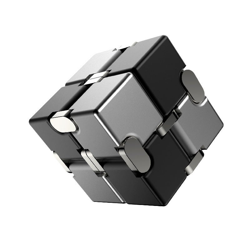 Aluminum Alloy Infinite Rubik's Cube Creative Gift Cube Decompression Artifact Creative TikToy Flip Pocket Square - Image 1