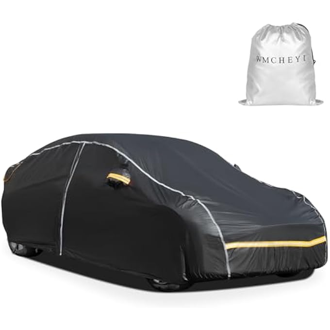 WMCHEYI Car Cover Waterproof All Weather,6 Layers Car Covers for Automobiles, Full Exterior Cover with Zipper, Outdoor SUV Car Cover Sun UV Rain Snow Wind Protection, Fit for 192"(192*74*74 inch)SUV - Image 1