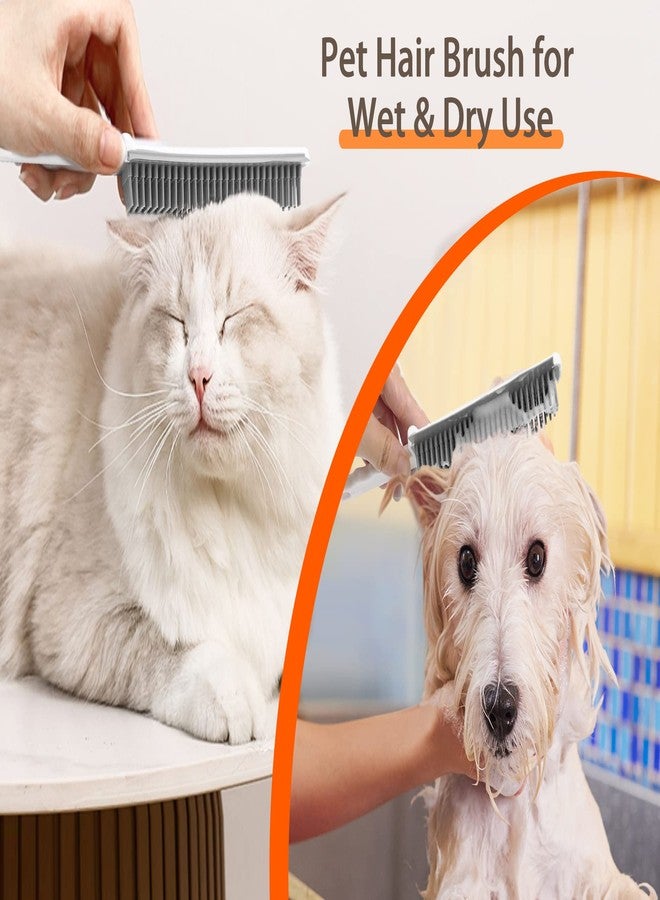 JEHONN ممسحة مطاطية جيهون لإزالة شعر الحيوانات الأليفة، مزيل الفرو مع ممسحة، فرشاة تفصيل محمولة، مقبض طويل قابل للتمديد بطول 52.8 بوصة - Image 5