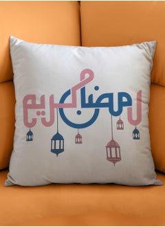 Polyester Pillowcase Cushion Cover with Ramadan Kareem Design