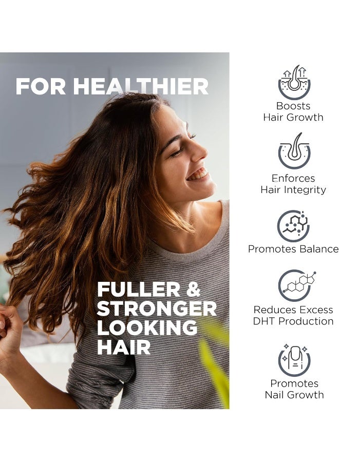 Nutrivein DHT Blocker with Biotin - Boosts Hair Growth & New Follicle Growth for Men and Women - 30 Day Supply (60 Capsules, Two Daily) - Image 4