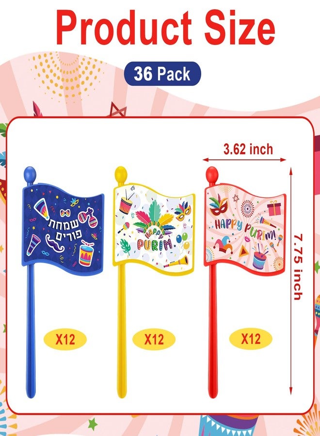 Arrowbash صانعات ضوضاء ملونة من Arrowbash، صانعات ضوضاء جديدة لعيد البوريم، هدايا الحفلات، صانعات ضوضاء للعطلات، مجموعة متنوعة من ألوان صانعات الضوضاء للحفلات للاحتفال (عبوة من 12 قطعة) - Image 2