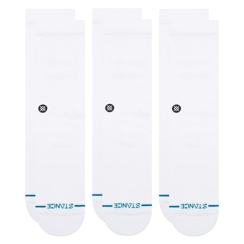 Stance جوارب ستانس أيكون الكلاسيكية الكاجوال 3-pack، مزيج قطن ودعم قوس مبطن - Image 1