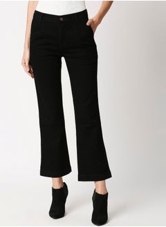 HIGH STAR Women Black Bootcut Stretchable Jeans 