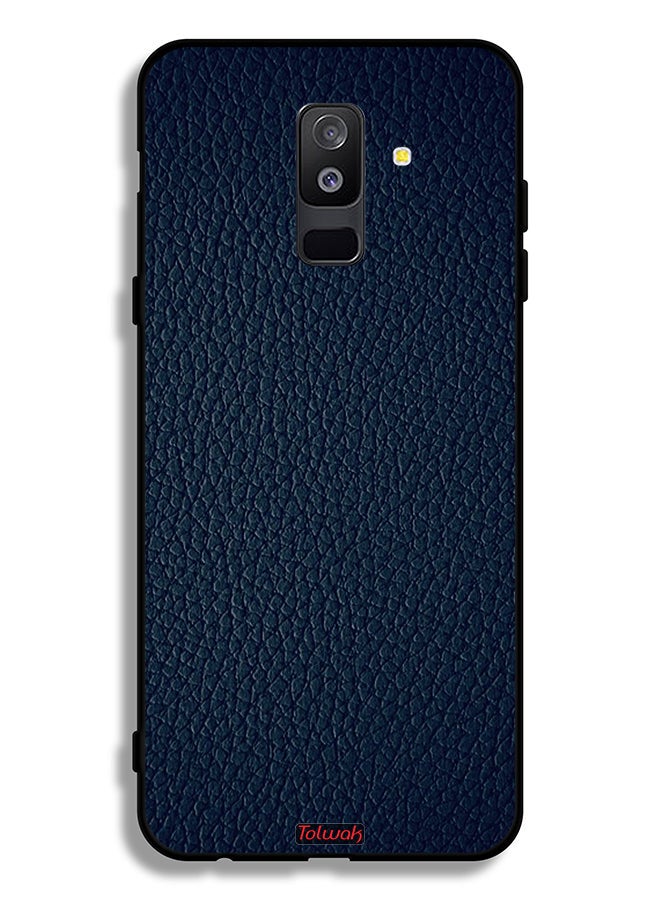 Tolwak Samsung Galaxy A6 Plus (2018) Protective Case Cover Leather Pattern - Image 1