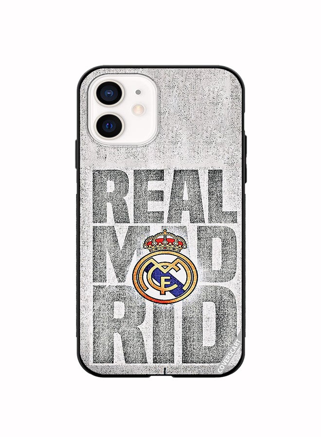COVERSCART Protective Case Cover For Apple iPhone 12 Real Madrid Design Multicolour