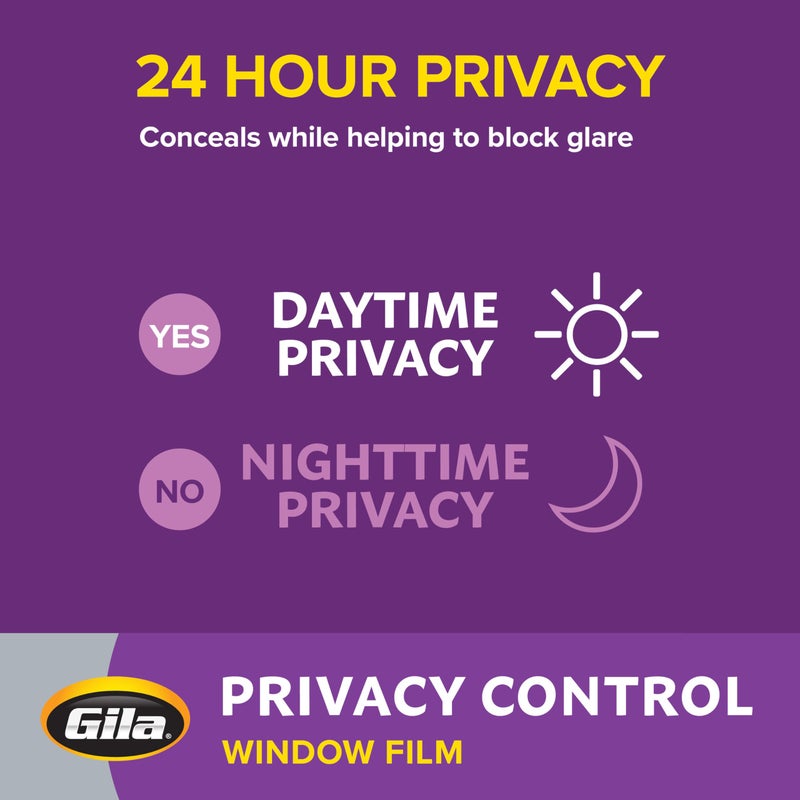 Gila Privacy Mirror Adhesive Residential DIY Window Film Heat Control Glare Control 3ft x 15ft (36in x 180in) - Image 4