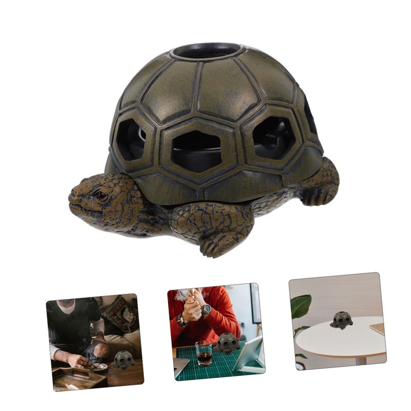 Handmade Turtle Resin Ashtray Desktop Decor For Home And Car - Image 3