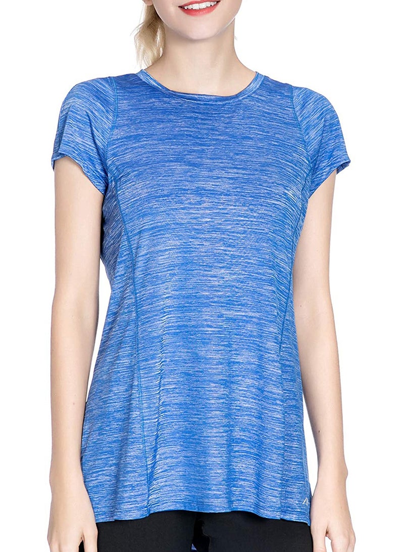 Sharpdo Women's Workout Tops Athletic Shirts Yoga Tops Sports Short Sleeve Running Gym T-Shirts  - Image 1