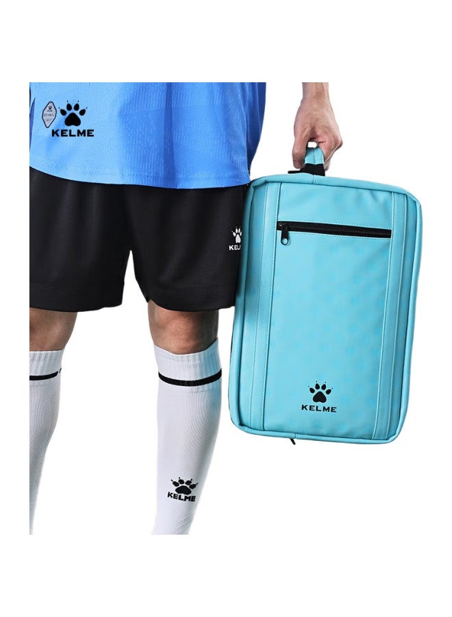 KELME Football Training Equipment Bag Student Large Capacity Multi-Layer Bag For Football Shoes Double Shoulder Storage Bag Lake Blue Universal Size - Image 2