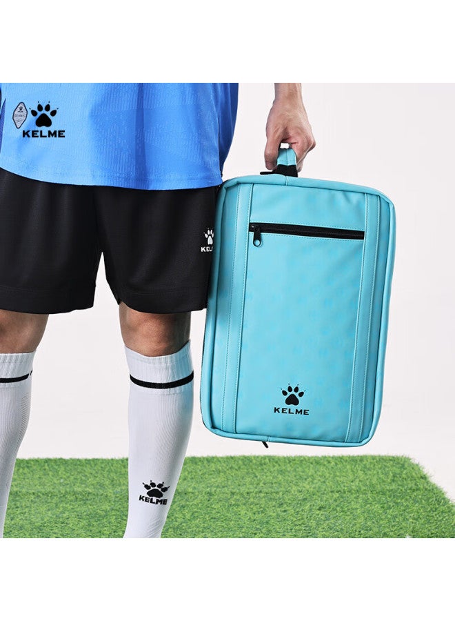 Kelme Football Training Equipment Bag Student Large Capacity Multi-layer Bag For Football Shoes Double Shoulder Storage Bag Lake Blue Universal Size - Image 3