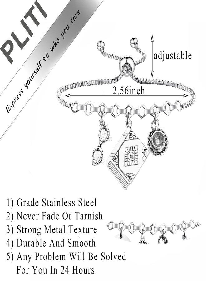 PLITI Reading Gift Bookworm Gift Book Nerd Gift Just One More Chapter Book Lover Bracelet For Women (chapter slide bg) - Image 2