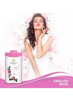ياردلي بودرة تلك معطرة  للجسم بالورد الإنجليزي، رائحة تدوم طوال اليوم، انتعاش ناعم وأنثوي - 250 جم  - Image 3