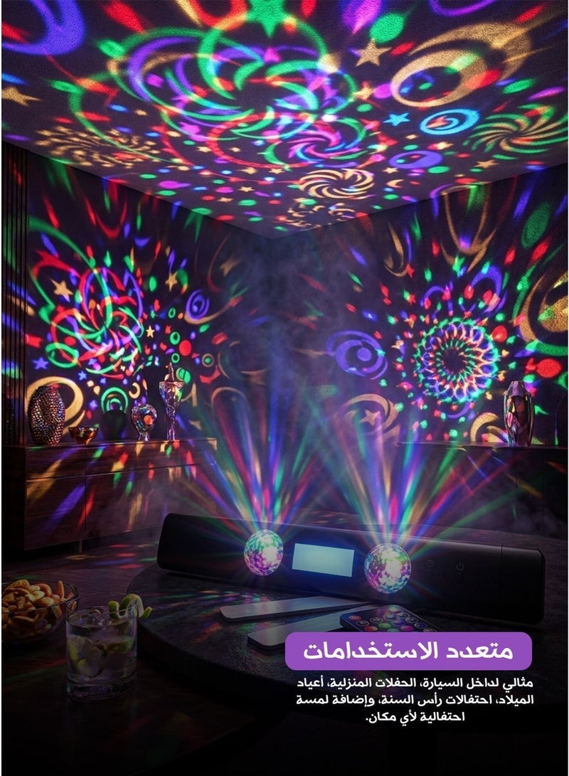 D88 Charge Car Ambient LED Light with Remote Control | USB Rechargeable Dynamic Multicolour Interior Lighting Kit | Decorative Atmosphere Lamp for Daily Driving & Celebrations - Image 3