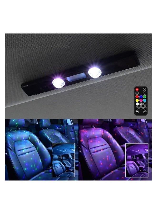 D88 Charge Car Ambient LED Light with Remote Control | USB Rechargeable Dynamic Multicolour Interior Lighting Kit | Decorative Atmosphere Lamp for Daily Driving & Celebrations - Image 5